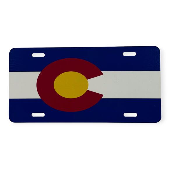 Colorado State Flag Vanity Plate - Picture 1 of 1